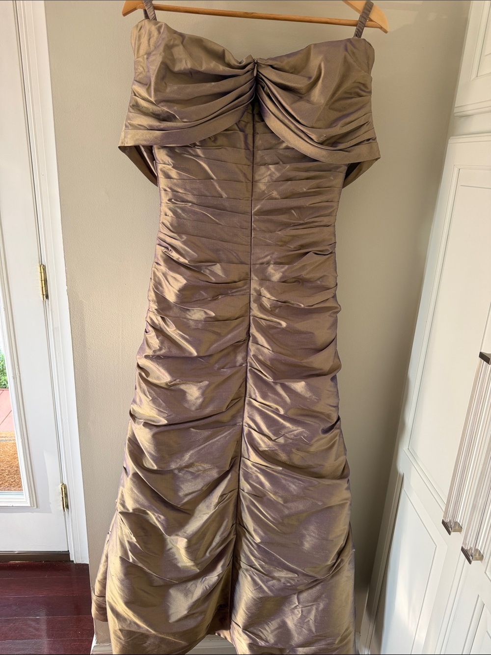 NWT. STUNNING, Catherine Regher, Ruched Gown with Draped Bodice - Picture 4 of 4